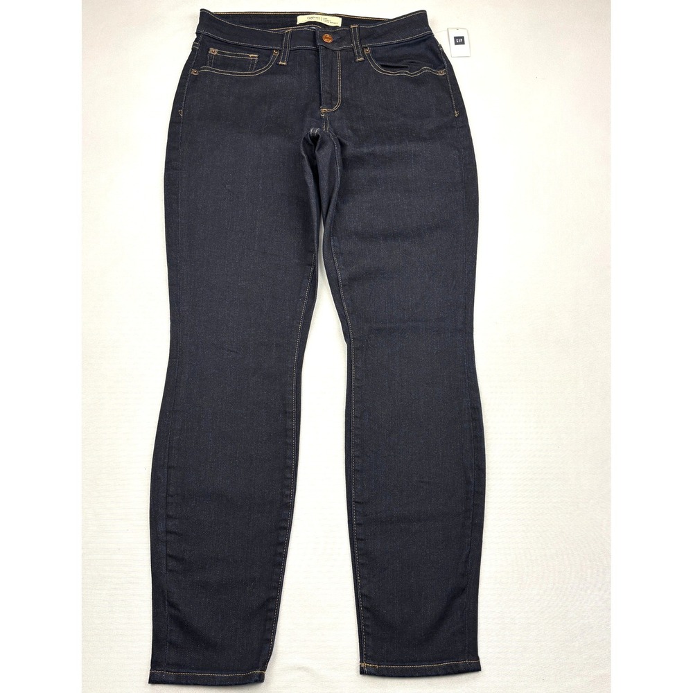Gap 1969 Curvy True Skinny Jeans Womens 29 Regular NWT Dark Wash Denim 635939